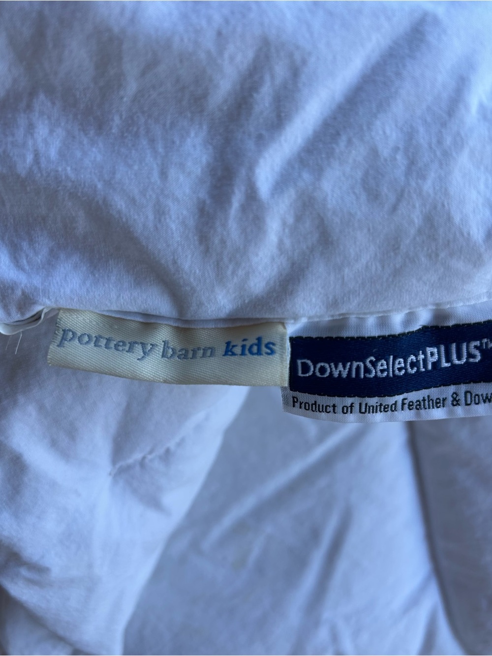 Pottery Barn Kids White DownSelectPLUS Down Blanket